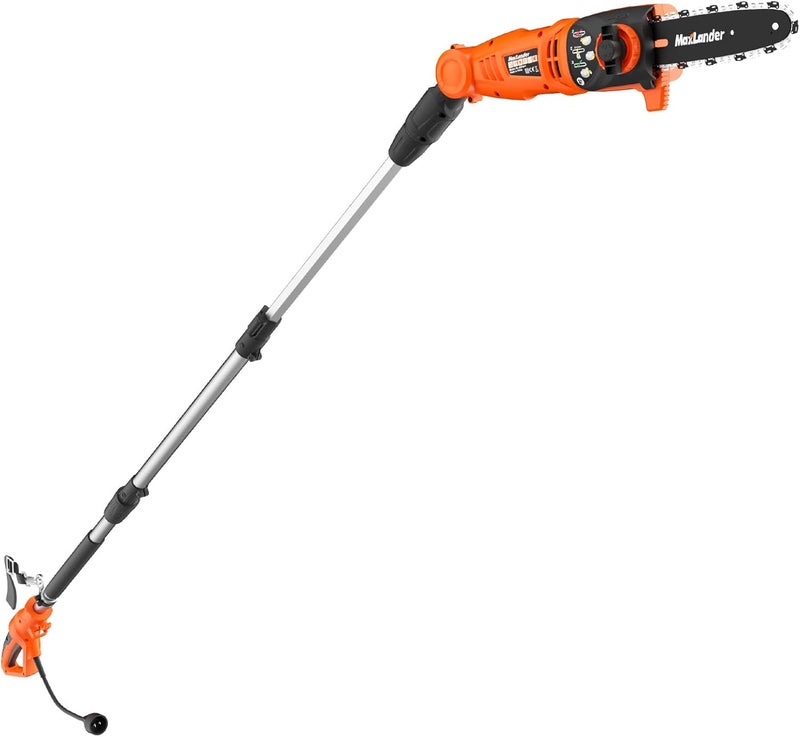 MAXLANDER 8-Inch Electric Pole Saw Corded - 6 Amp Pole Saws for Tree Trimming, 15-Feet MAX Reach Pole Saw, 31ft/s Cutting Speed - Easy Tree Trimming & Tool-Free Setup - Image 1